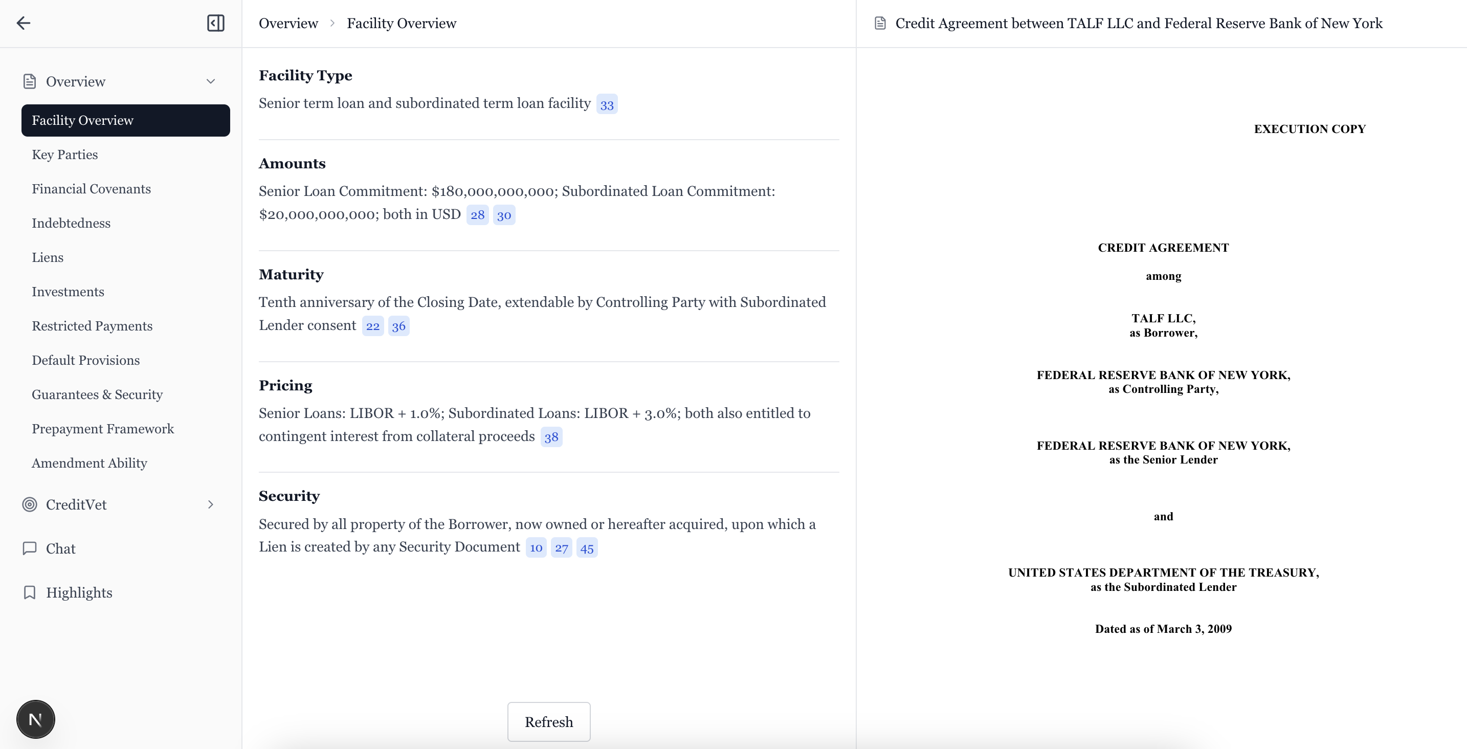 Credit Agreement Analysis